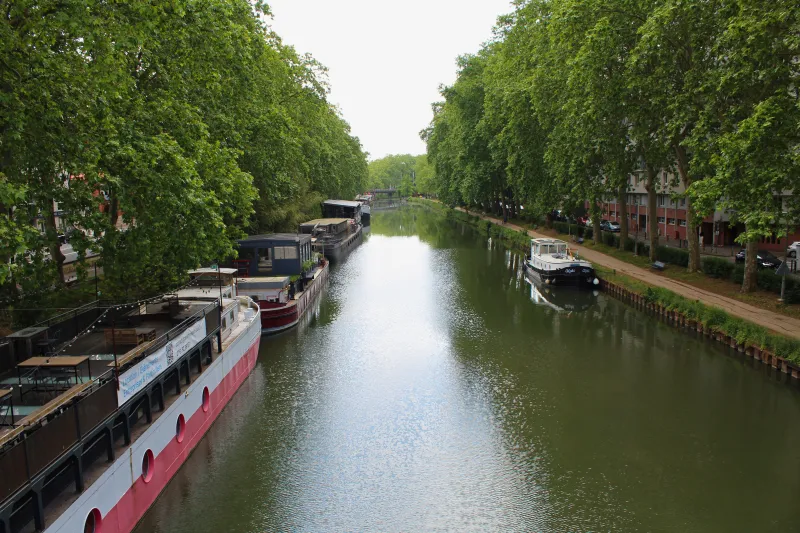 Promenade en bateau sur le Canal du Midi à Toulouse