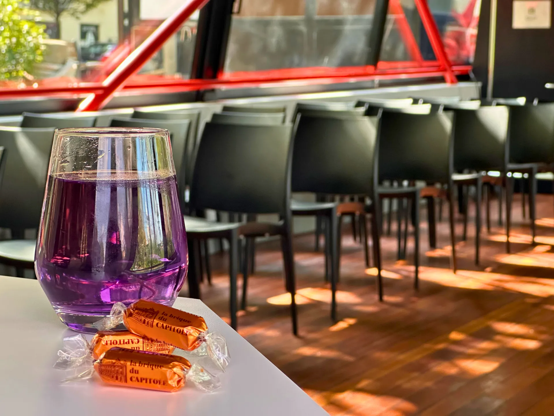 Verre de violette
